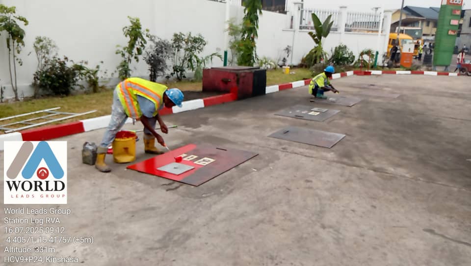 Station RVA - Pendant les travaux de rafraîchissement